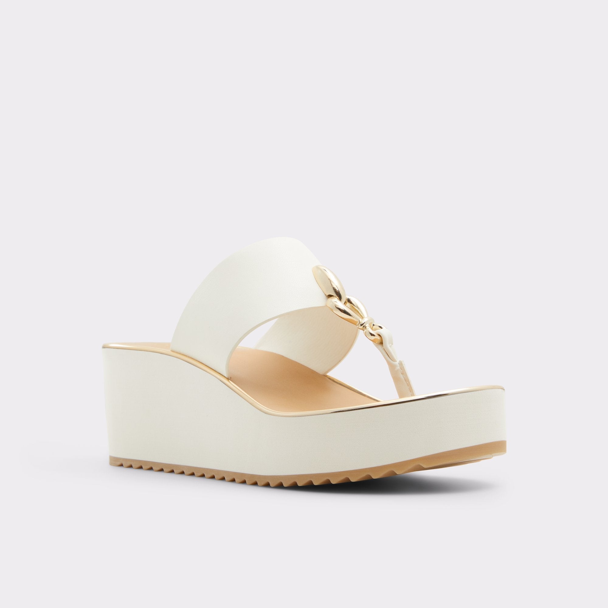 Penelopy White Women's Wedges - Wedge sandal, Wedge heel