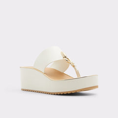 Penelopy White Women's Wedges - Wedge sandal, Wedge heel