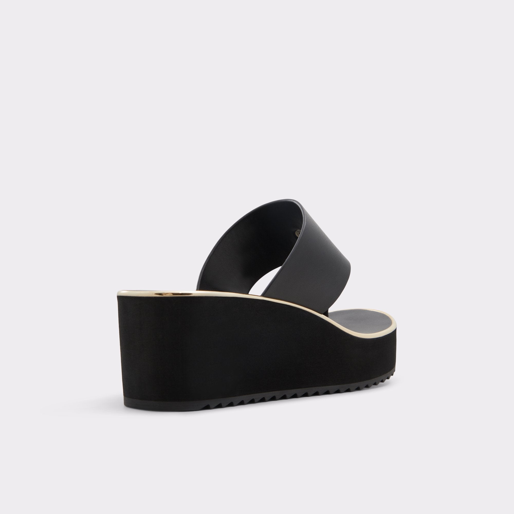 Penelopy Black Women's Wedges - Wedge sandal, Wedge heel