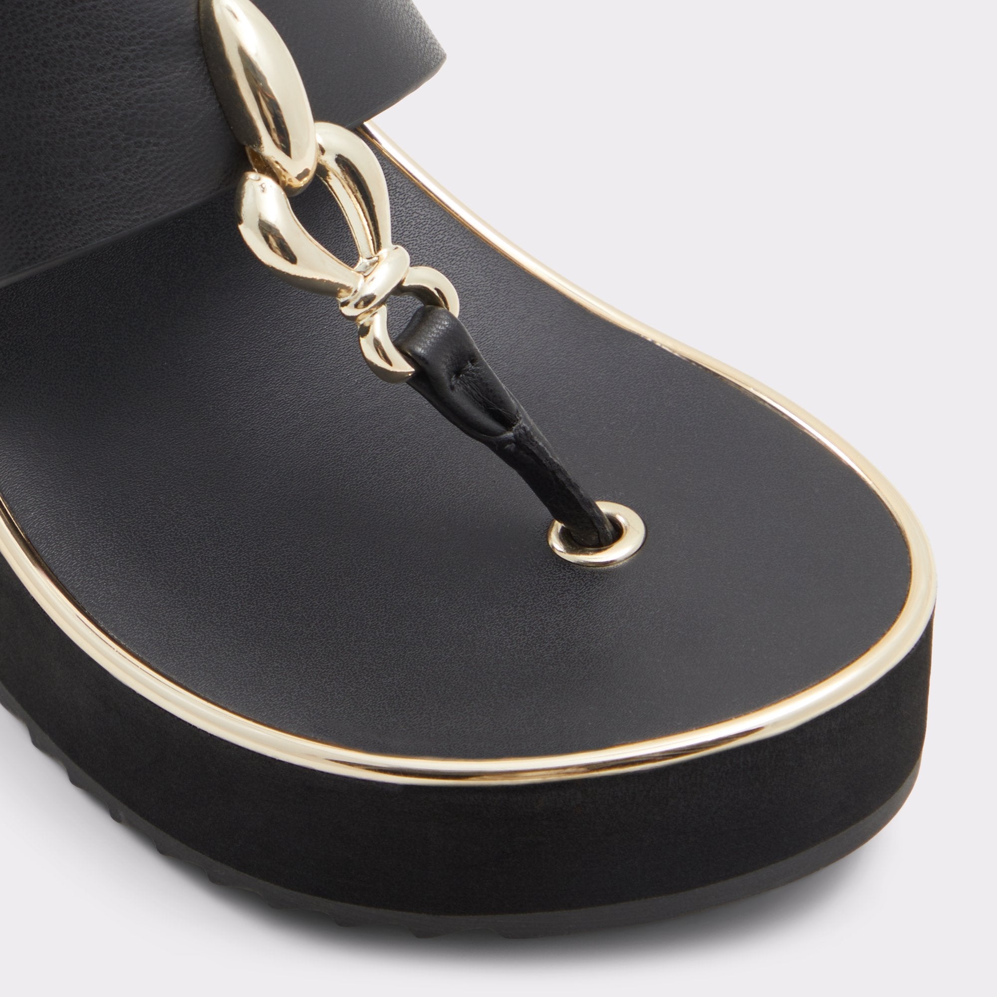 Penelopy Black Women's Wedges - Wedge sandal, Wedge heel