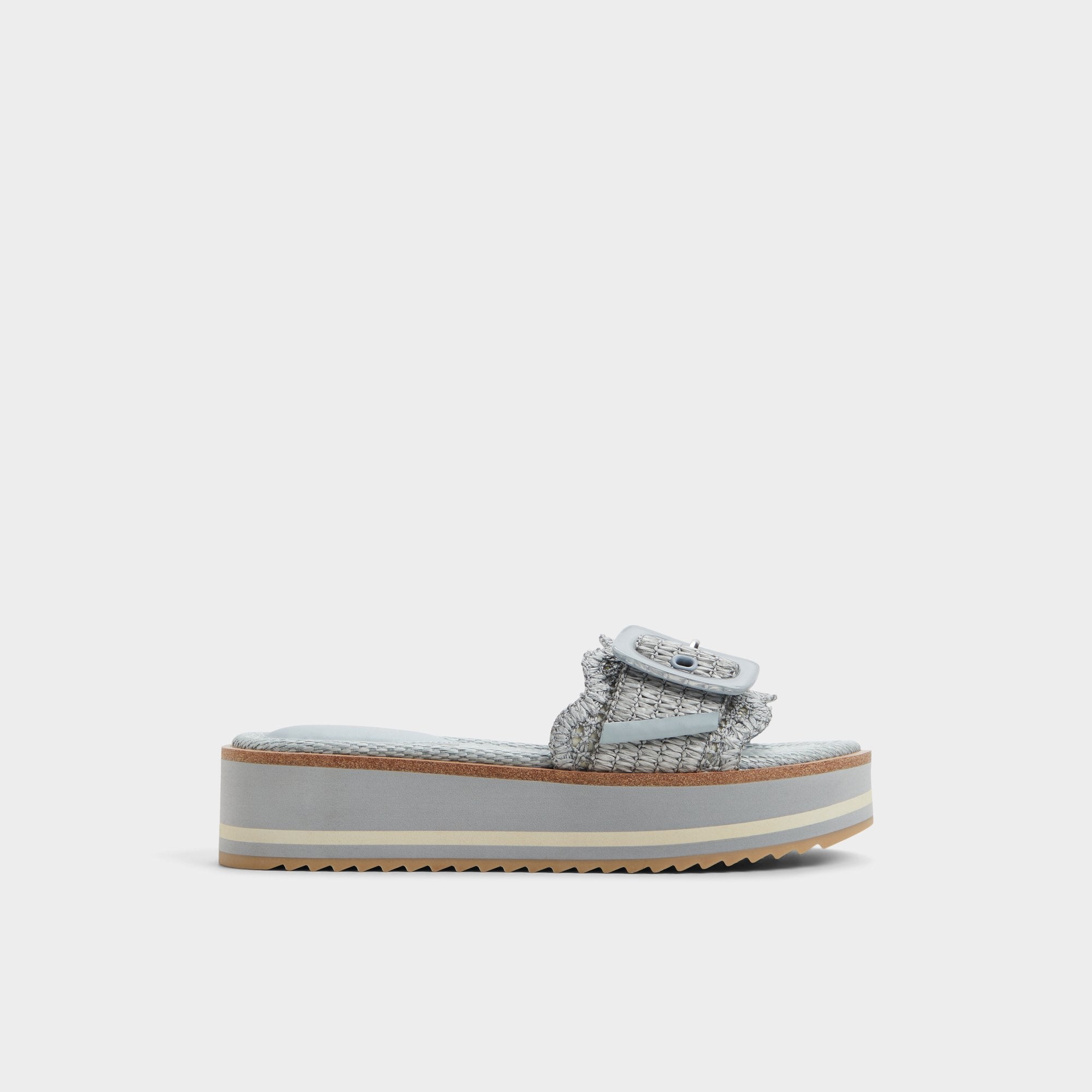 Wavynelly Other Blue Women's Flats - Slide sandal, Platform