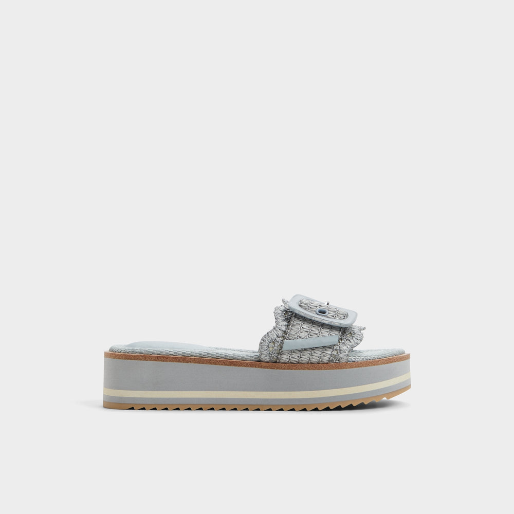 Wavynelly Other Blue Women's Flats - Slide sandal, Platform