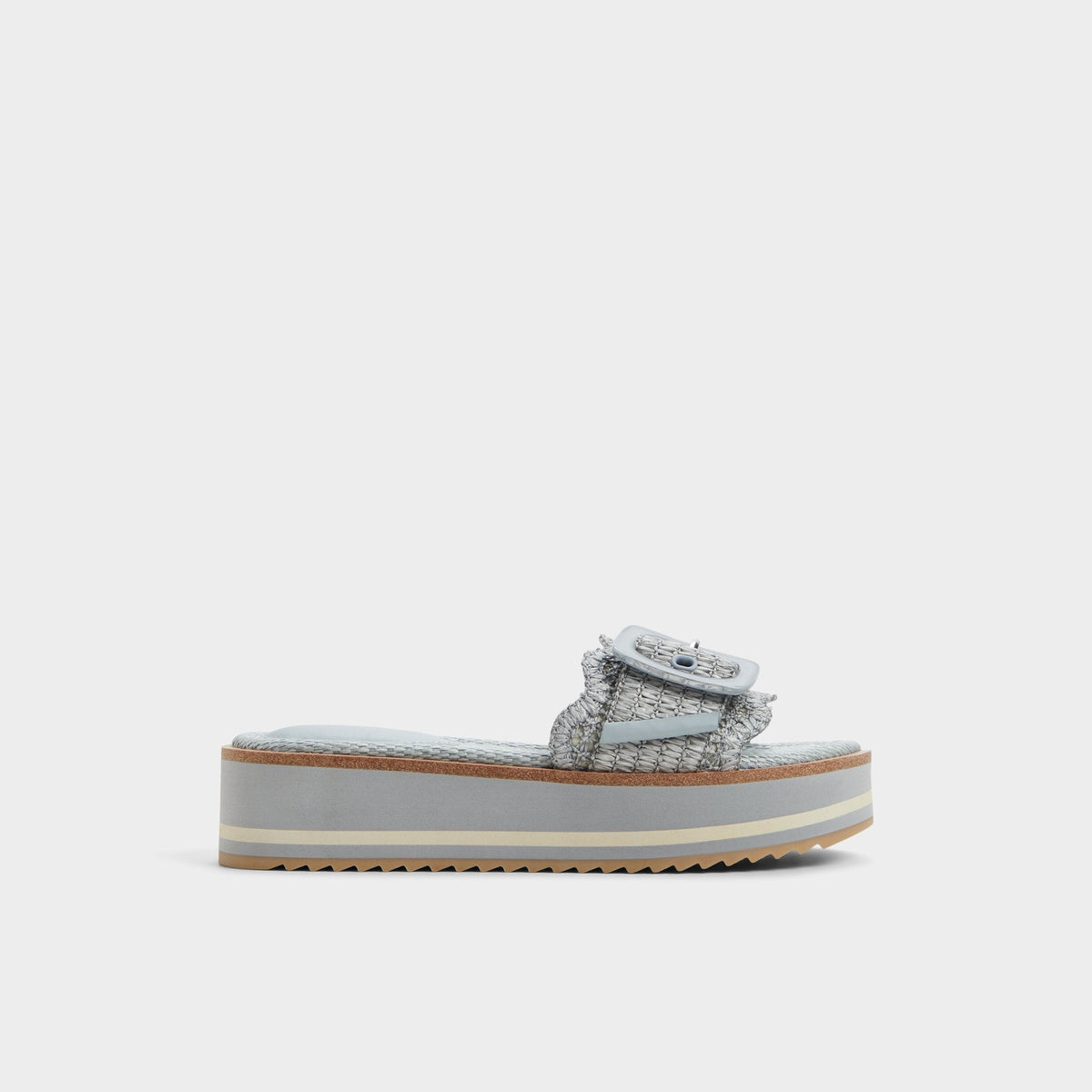 Wavynelly Other Blue Women's Flats - Slide sandal, Platform