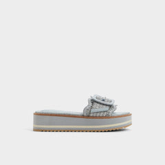 Wavynelly Other Blue Women's Flats - Slide sandal, Platform