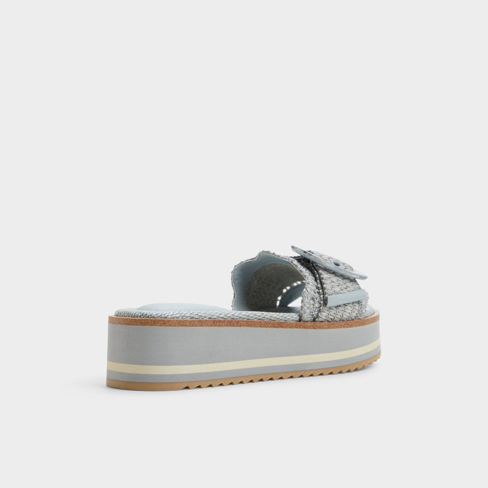 Wavynelly Other Blue Women's Flats - Slide sandal, Platform