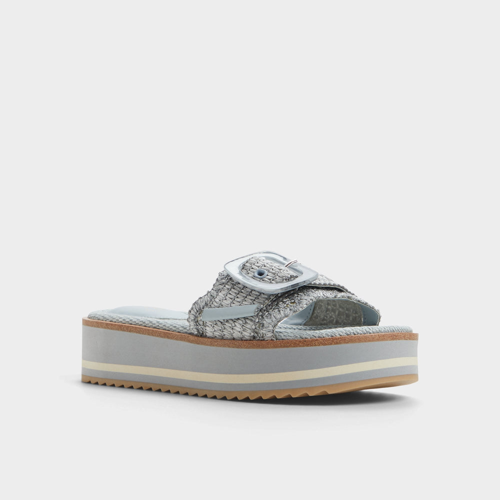 Wavynelly Other Blue Women's Flats - Slide sandal, Platform