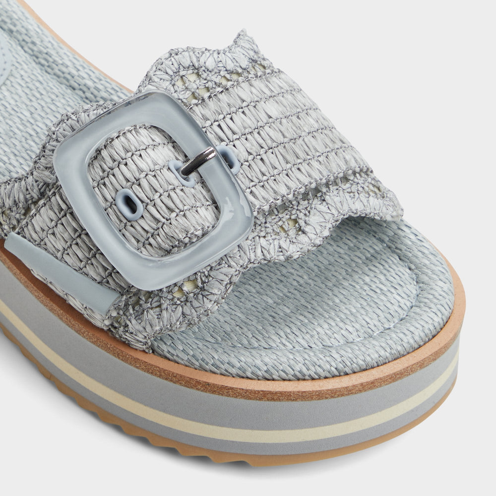 Wavynelly Other Blue Women's Flats - Slide sandal, Platform