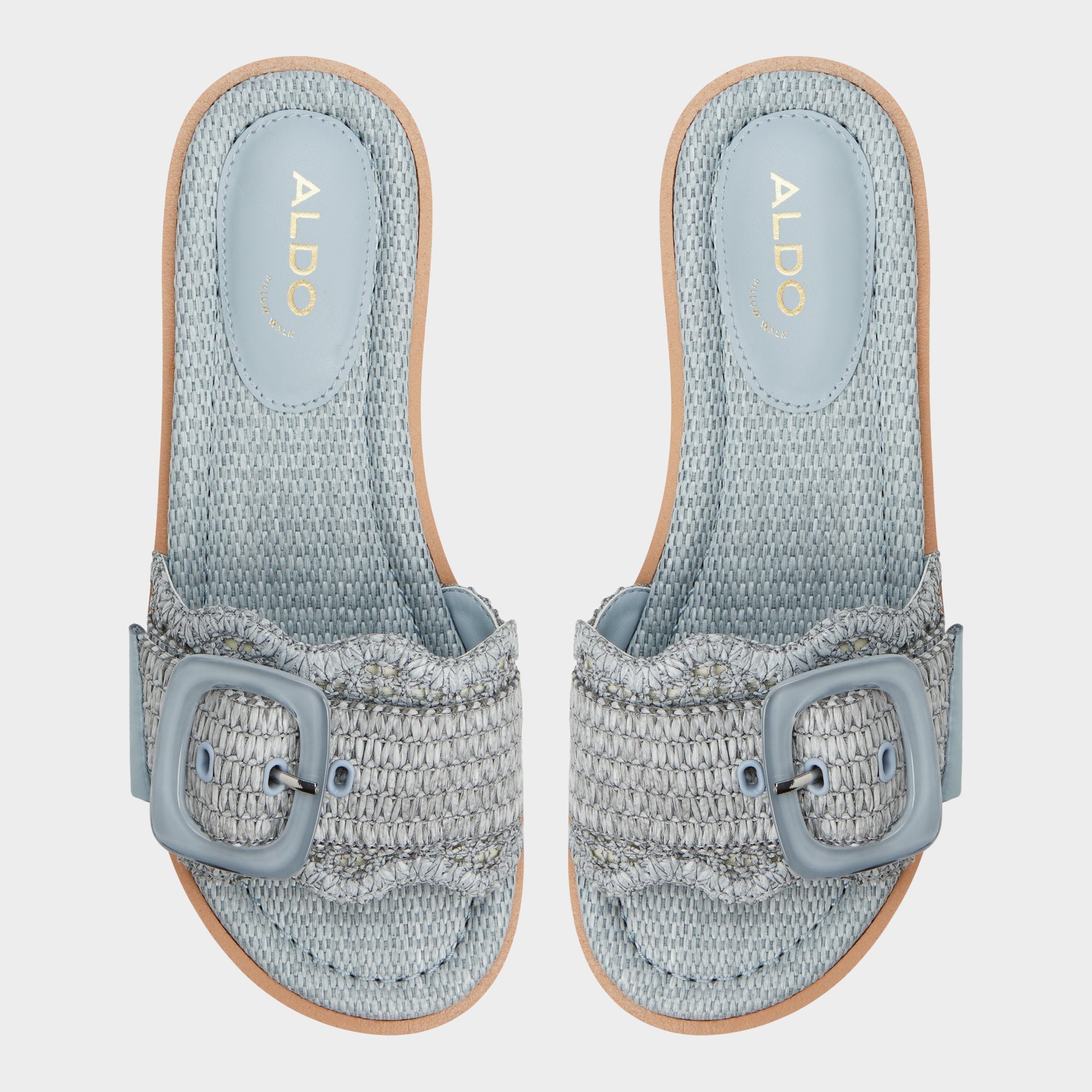 Wavynelly Other Blue Women's Flats - Slide sandal, Platform
