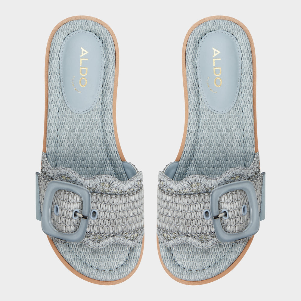 Wavynelly Other Blue Women's Flats - Slide sandal, Platform