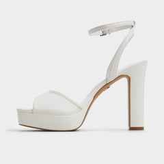 Chicglimmer Other White Women's Platform sandals - Strappy heeled sandal, Block heel