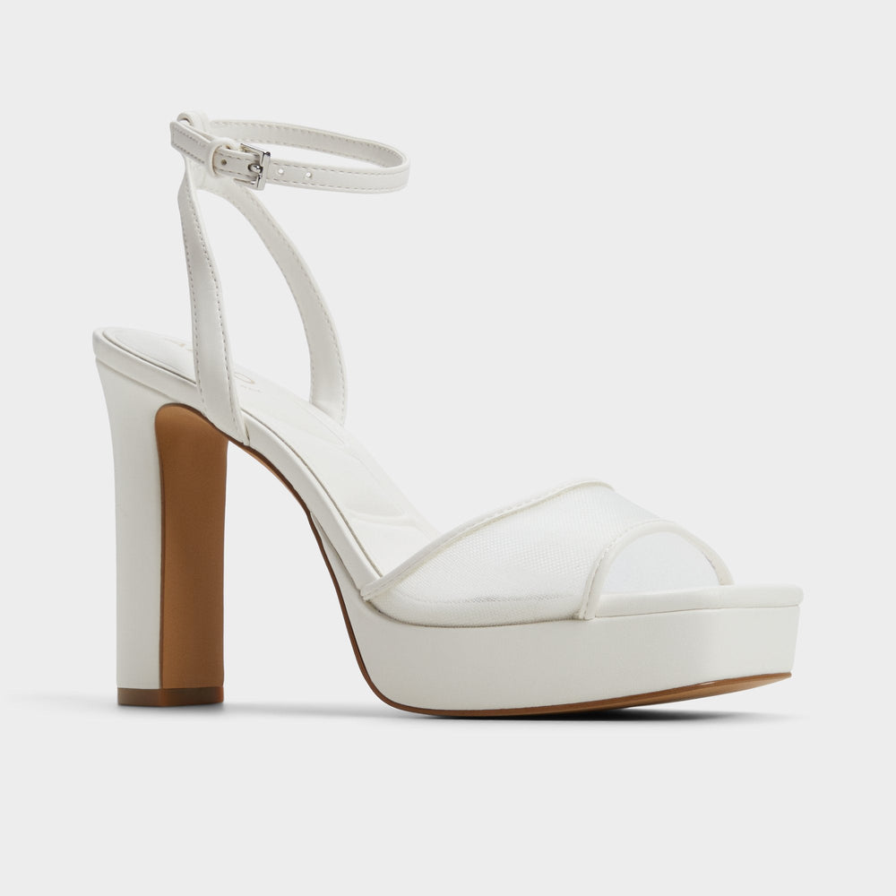 Chicglimmer Other White Women's Platform sandals - Strappy heeled sandal, Block heel