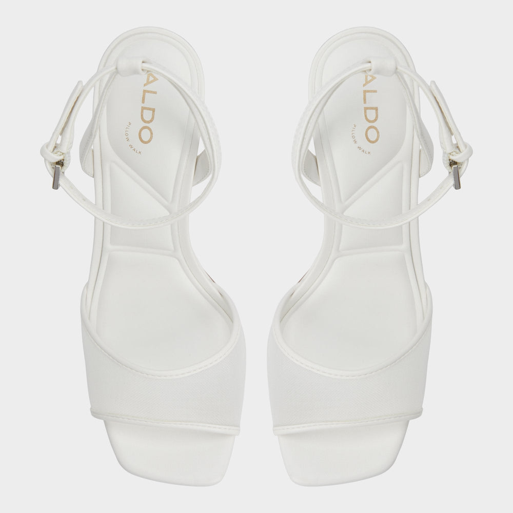 Chicglimmer Other White Women's Platform sandals - Strappy heeled sandal, Block heel