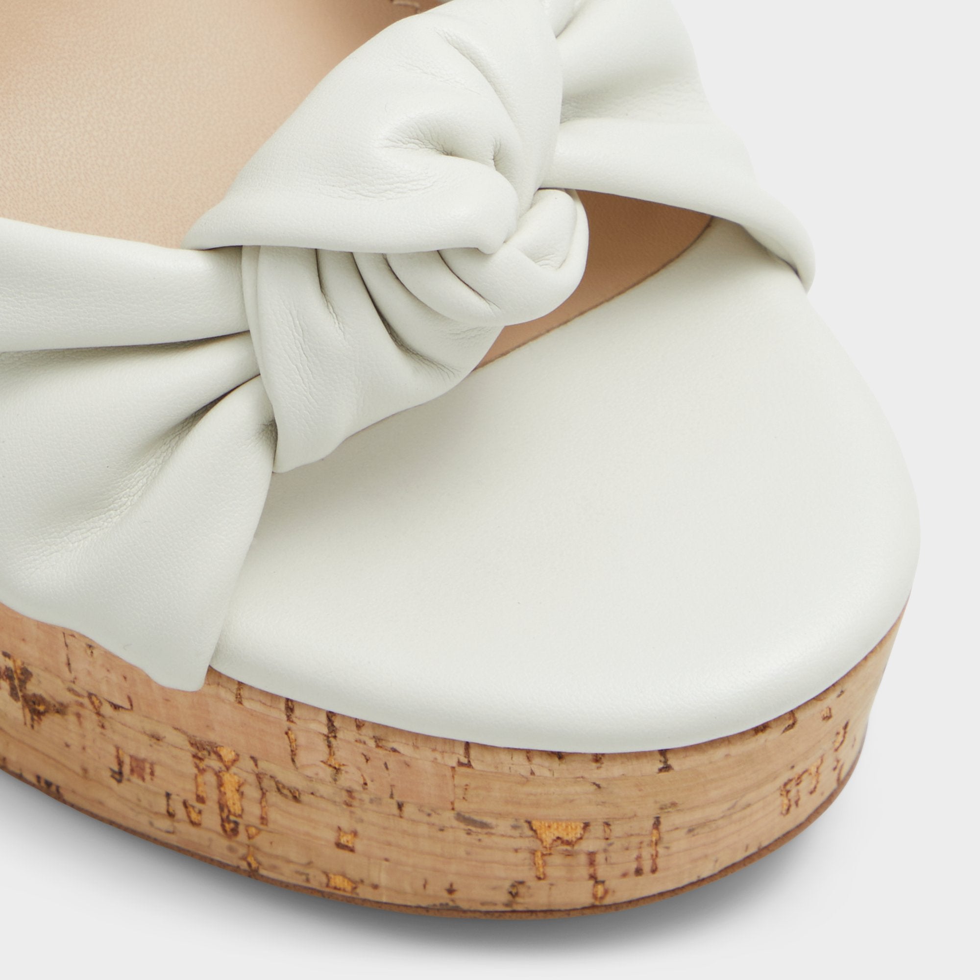 Ulialdan White/Bone Women's Platform sandals - Strappy heeled sandal, Platform