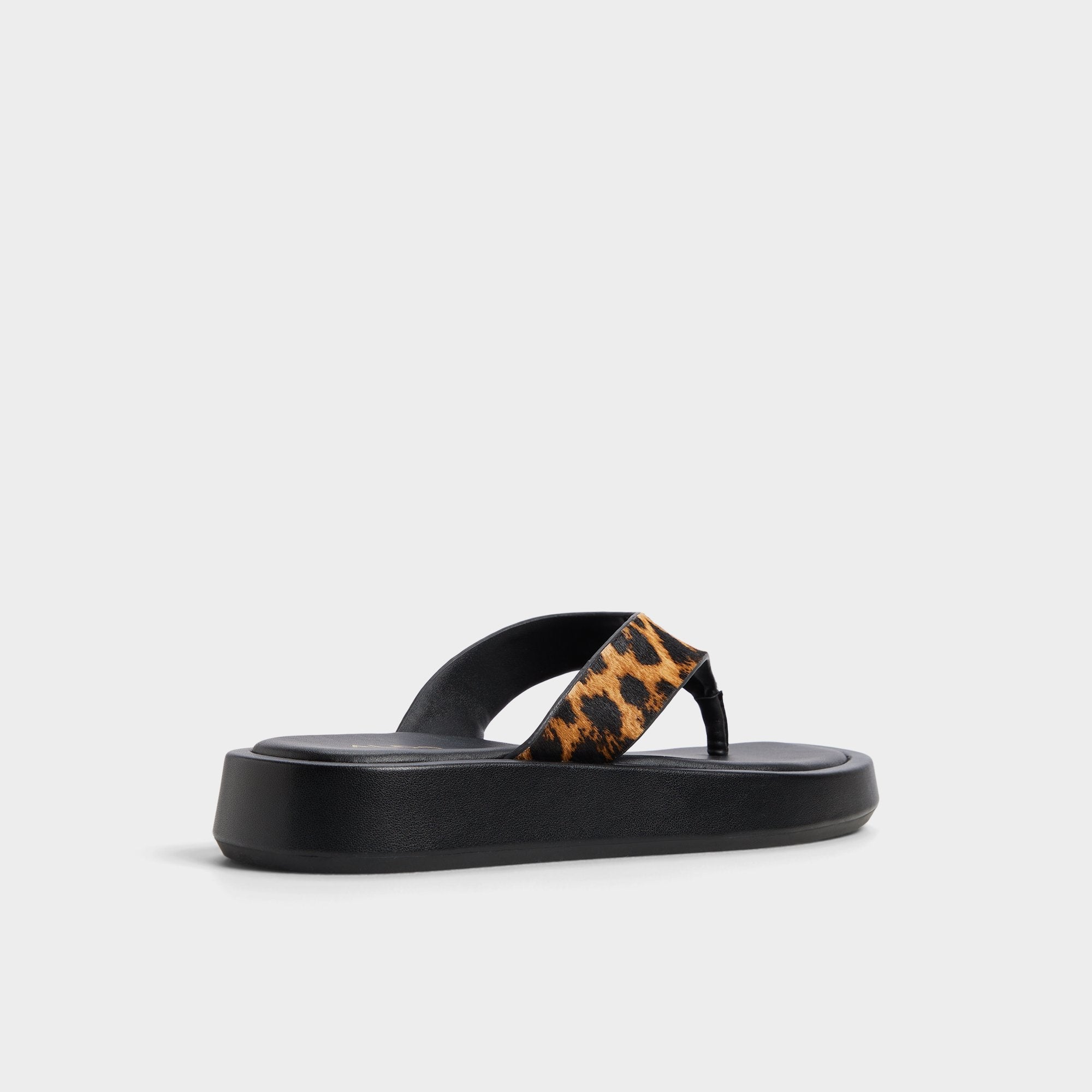 Grettle Brown Multi Women's Flats - Flip flop, Platform