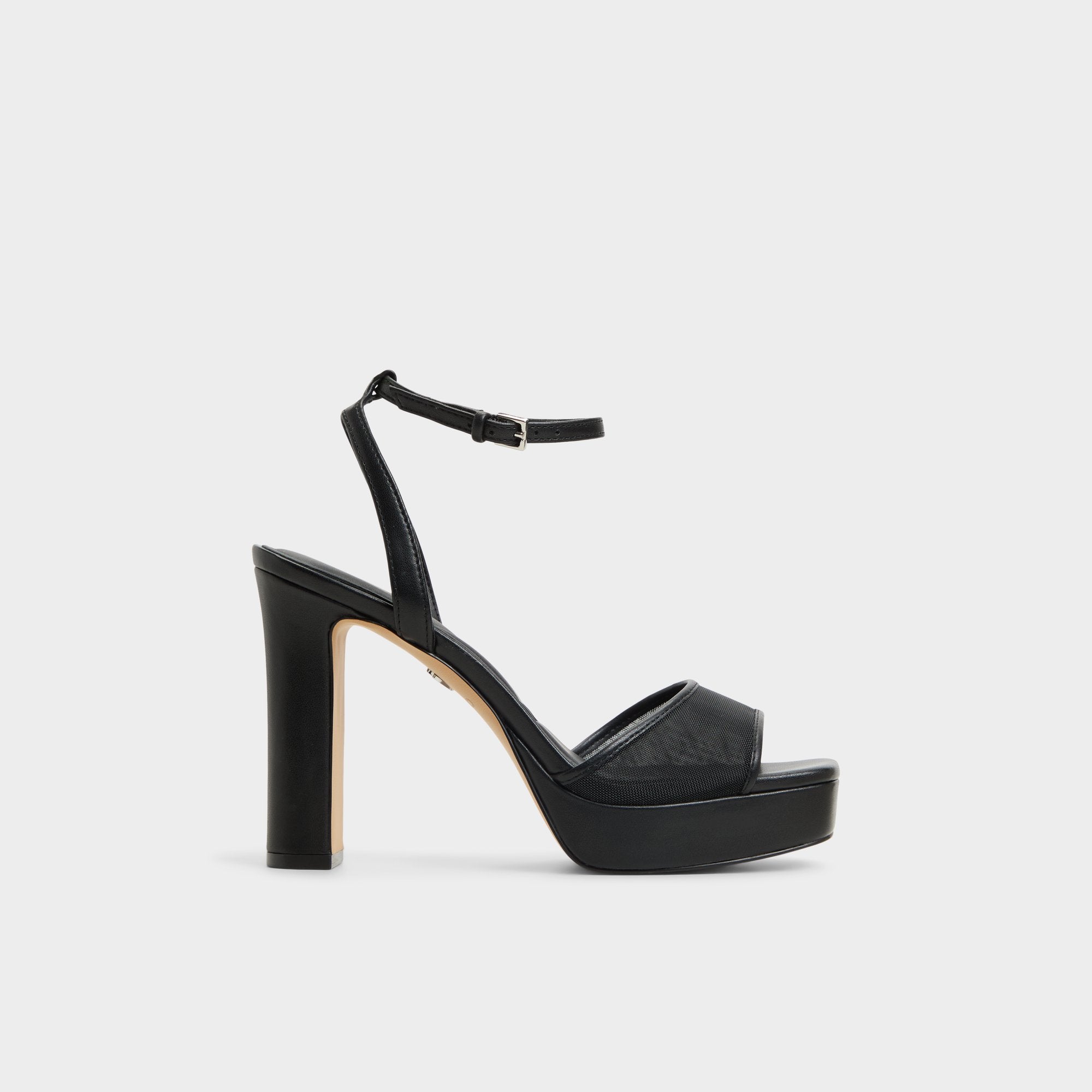 Chicglimmer Black Women's Platform sandals - Strappy heeled sandal, Block heel
