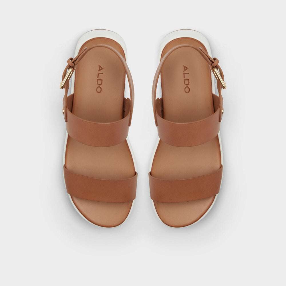 Silyia Dark Beige Women's Sandals - Flat sandal