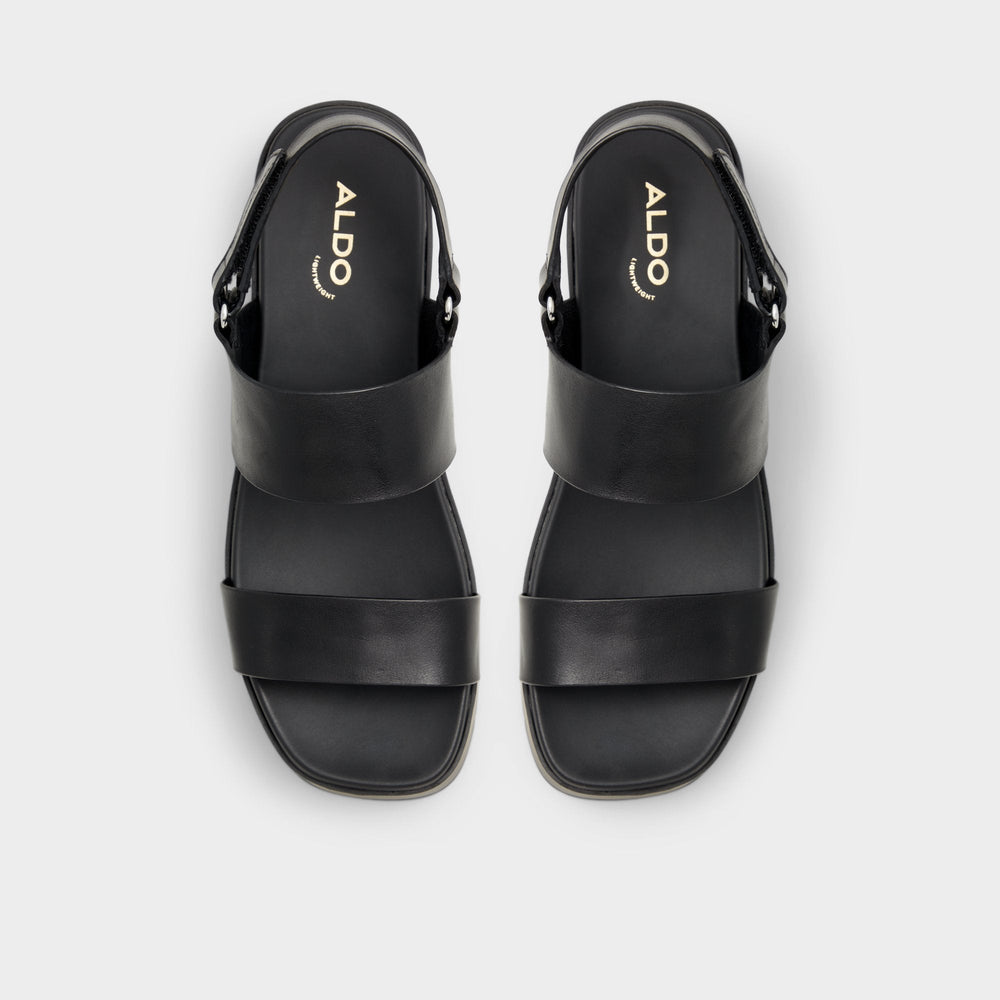 Thila Open Black Women's Wedges - Wedge sandal