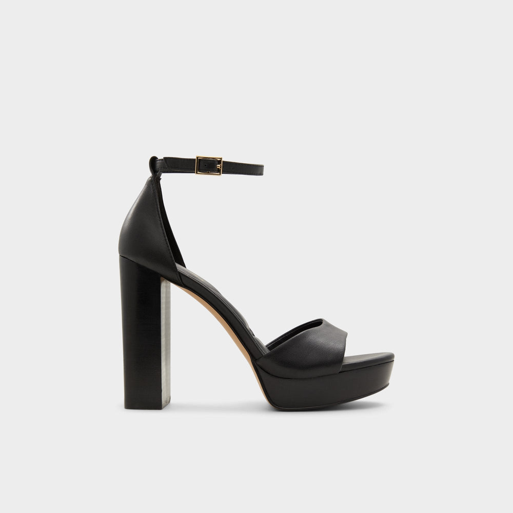 Enaegyn2.0 Black Women's Platform sandals - Strappy heeled sandal, Platform
