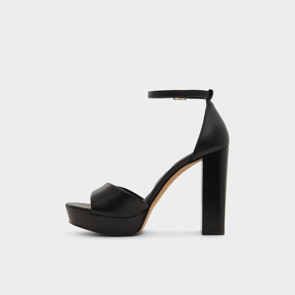 Enaegyn2.0 Black Women's Platform sandals - Strappy heeled sandal, Platform