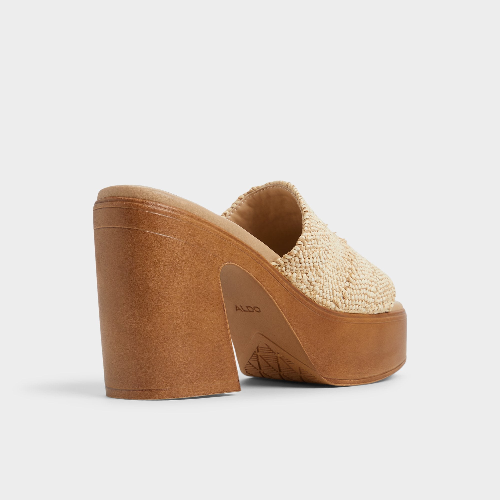 Maysee Natural Women's Platform sandals - Heeled mule, Platform