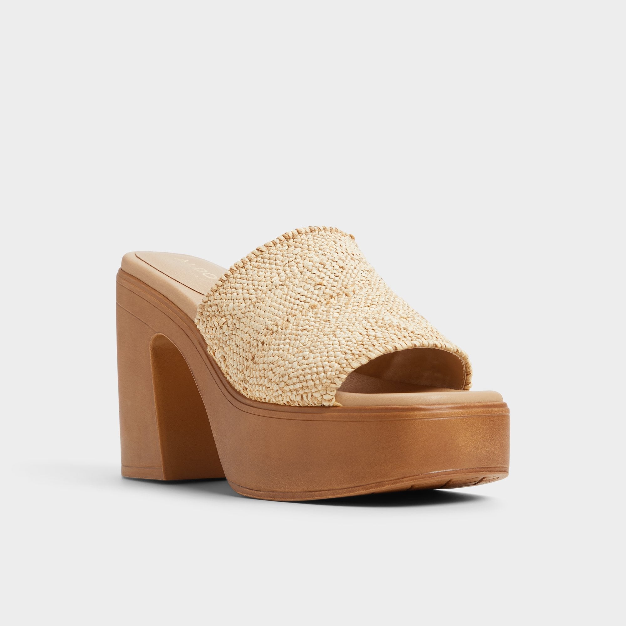 Maysee Natural Women's Platform sandals - Heeled mule, Platform
