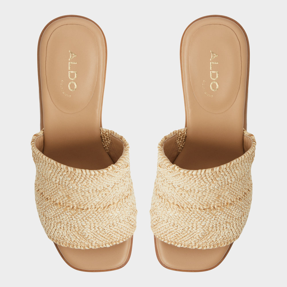 Maysee Natural Women's Platform sandals - Heeled mule, Platform