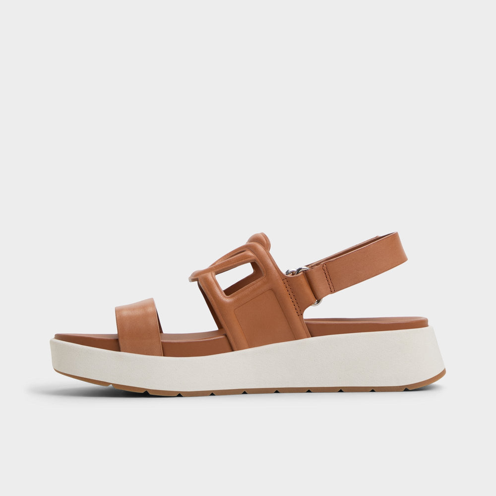 Onuvia Medium Brown Women's Footbed sandals - Footbed sandal, Flatform
