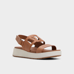 Onuvia Medium Brown Women's Footbed sandals - Footbed sandal, Flatform