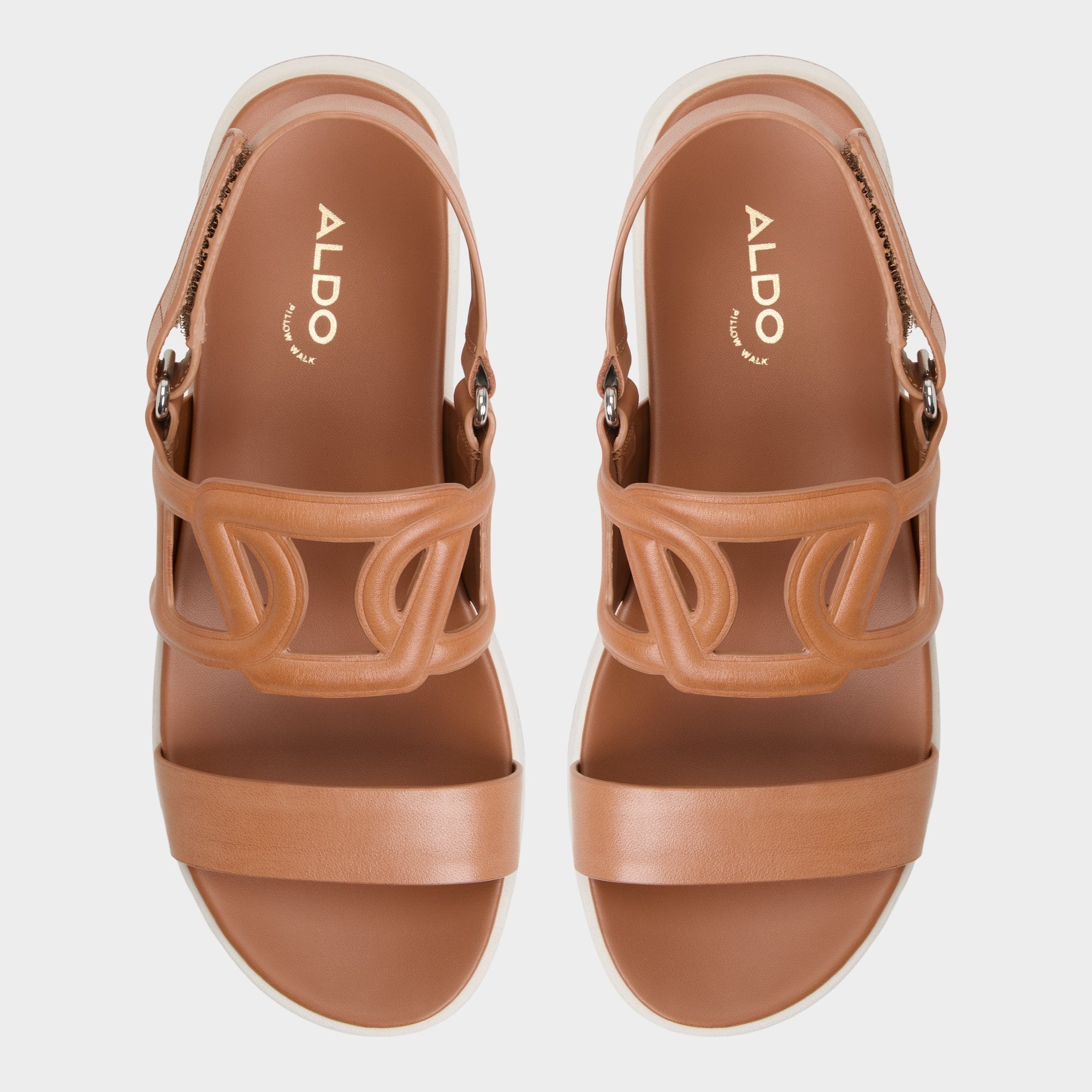 Onuvia Medium Brown Women's Footbed sandals - Footbed sandal, Flatform