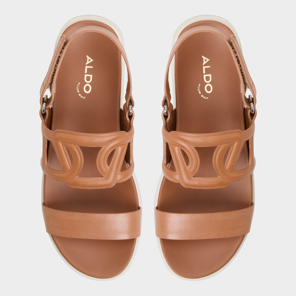 Onuvia Medium Brown Women's Footbed sandals - Footbed sandal, Flatform