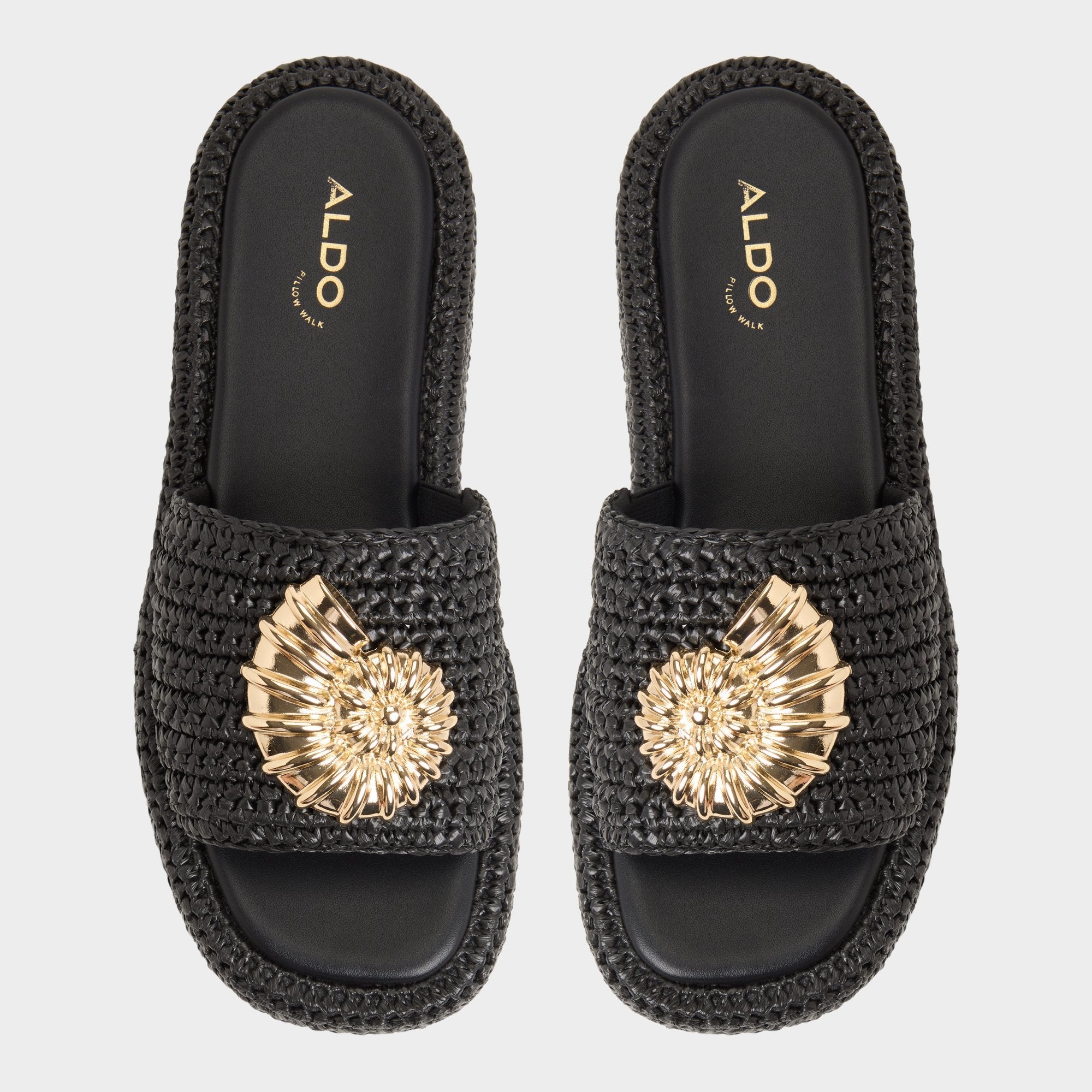 Justbeachy Black Women's Platform sandals - Flatform sandal