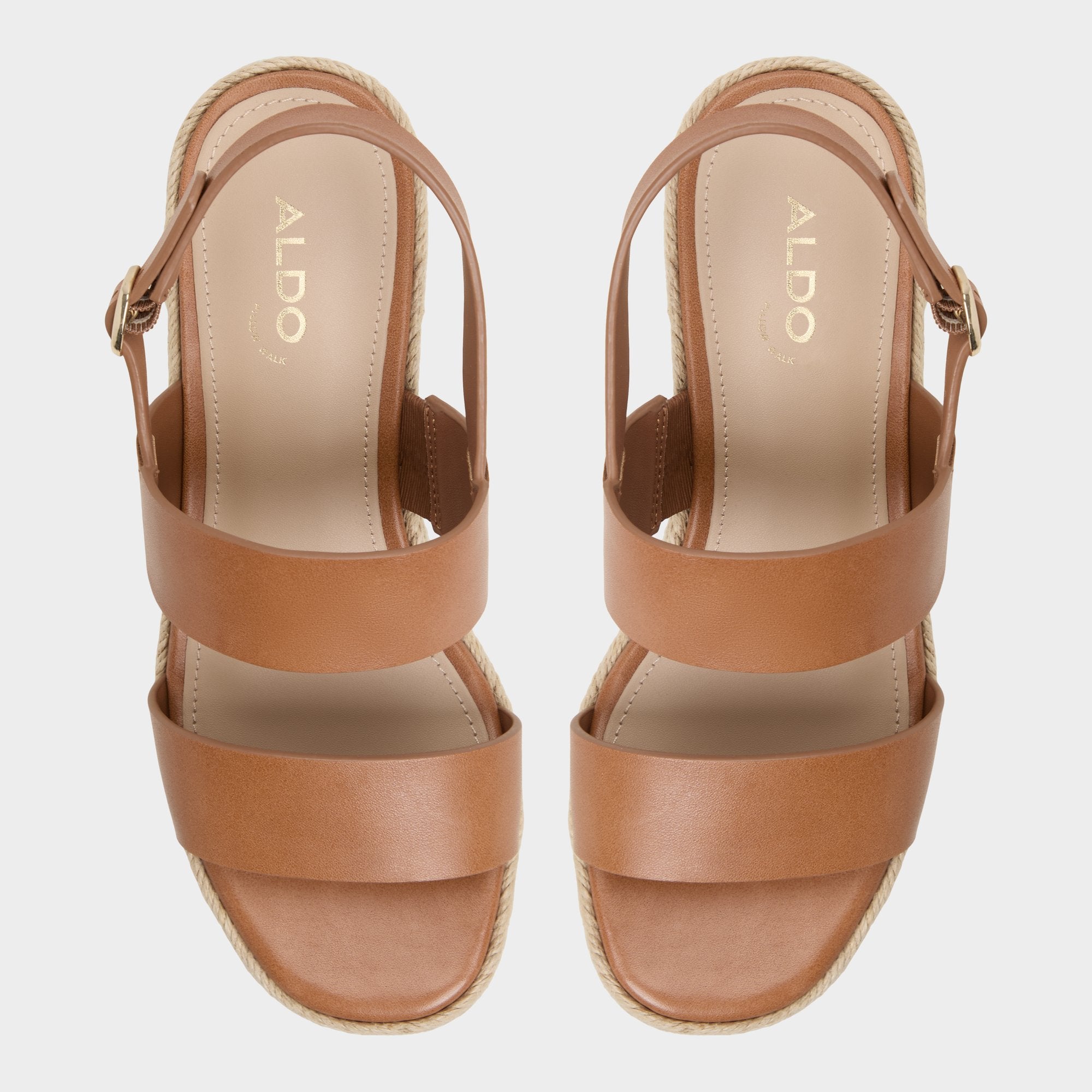 Keoni Medium Brown Women's Platform sandals - Wedge sandal