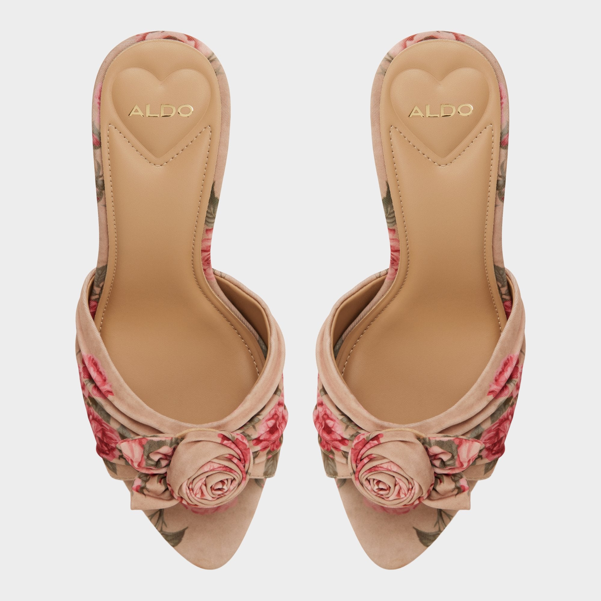 Rosalina in Beige Combo 14193392 - Heeled mule, Stiletto heel