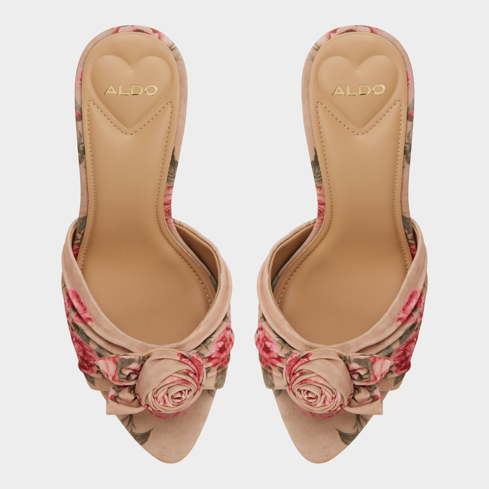 Rosalina in Beige Combo 14193392 - Heeled mule, Stiletto heel