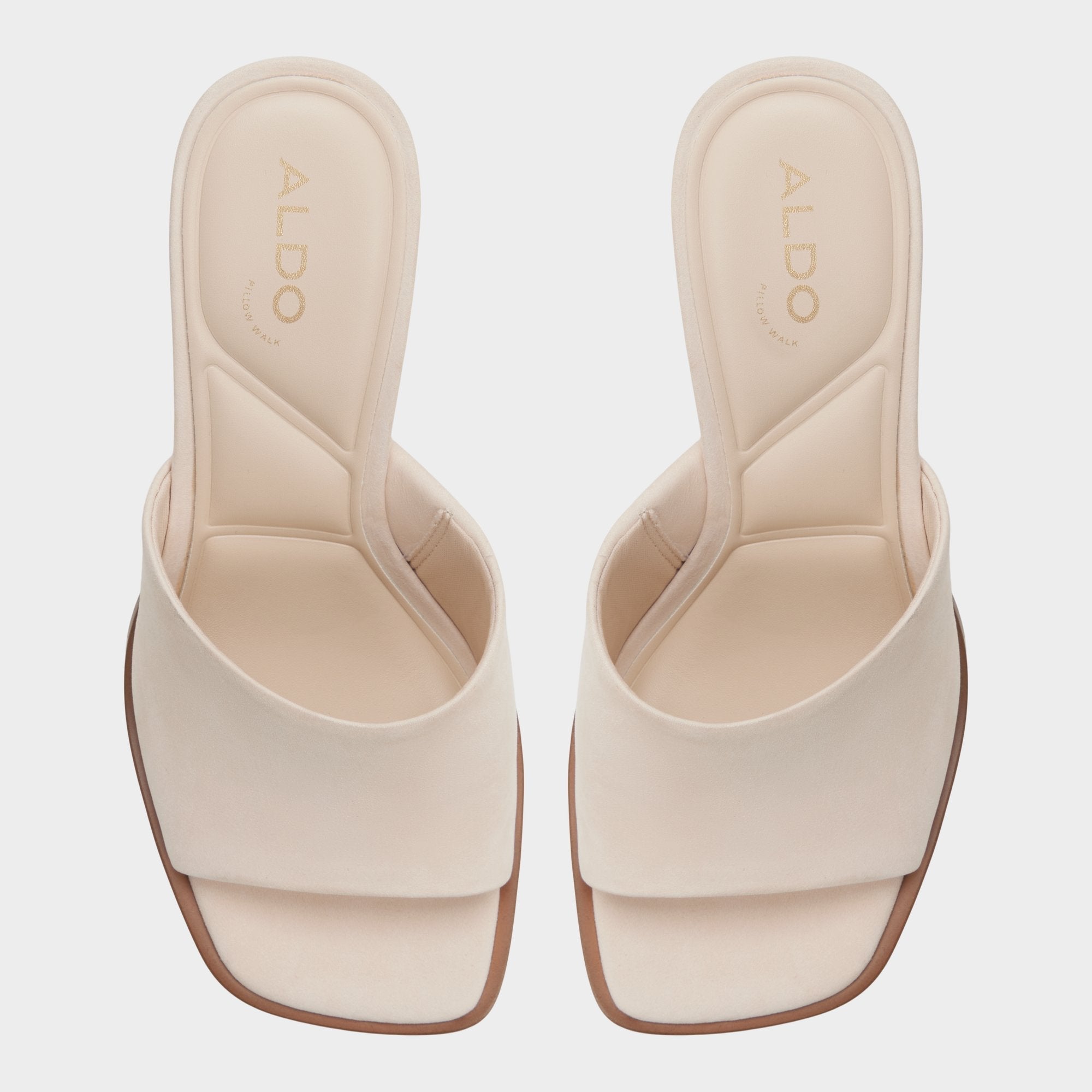 Re in Sophia Other Beige - Heeled mule, Block heel