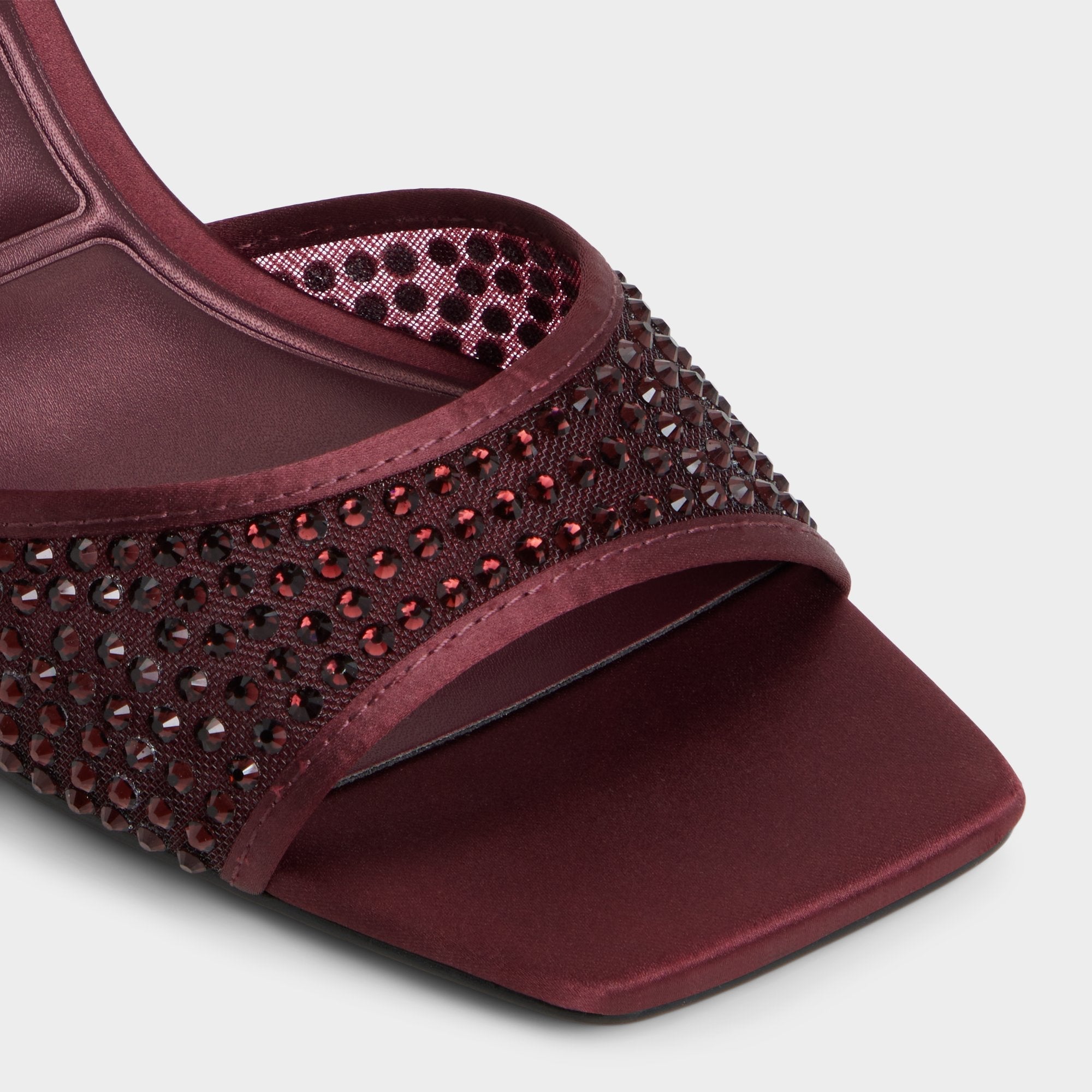 Agatha in Bordo - Heeled mule