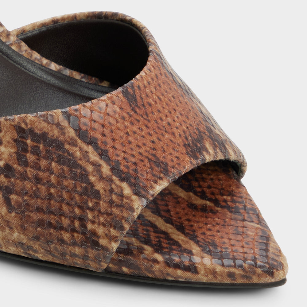 Anniebrilden in Brown Multi 14190598 - Heeled mule, Stiletto heel