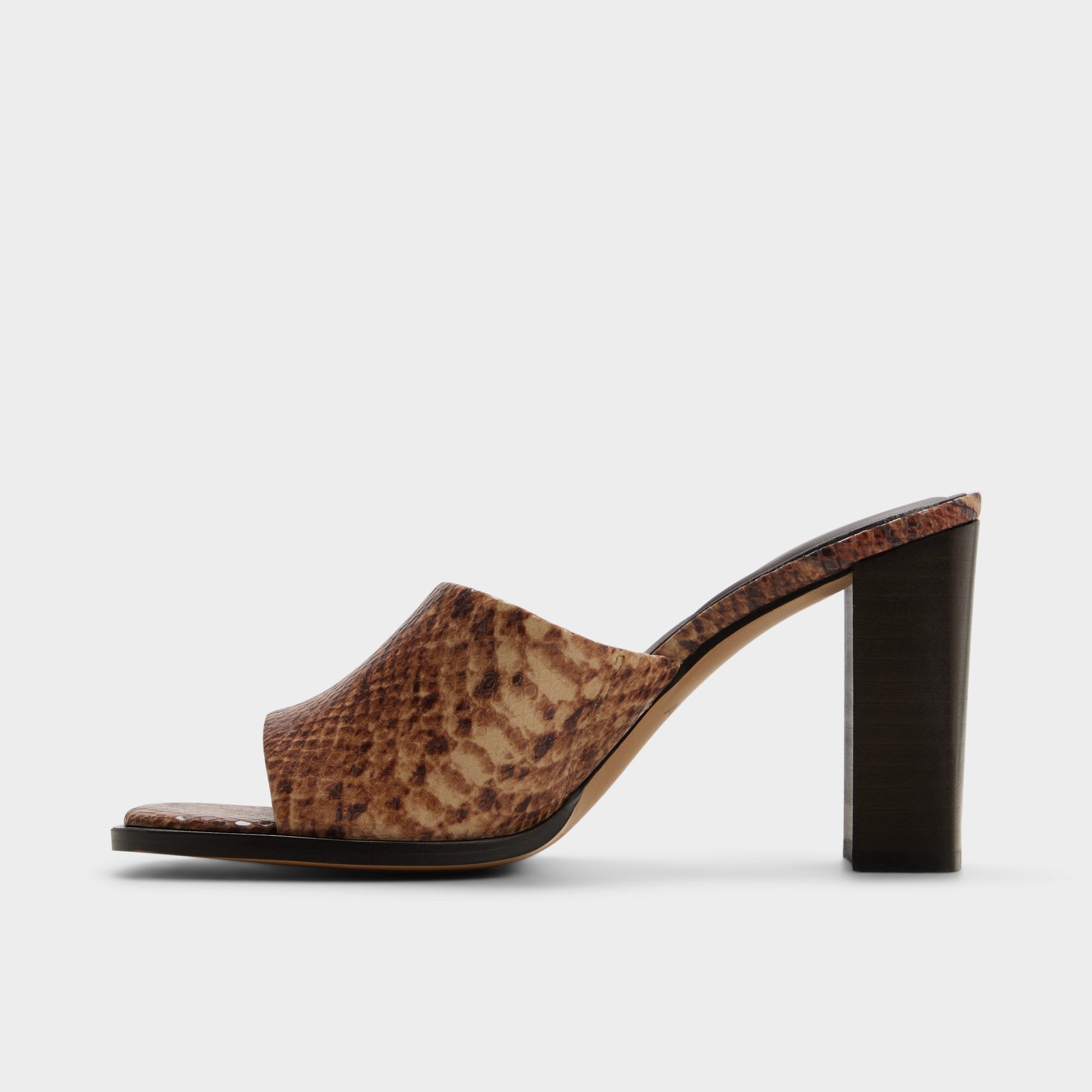 Re in Sophia Brown Multi14190695 - Heeled mule, Block heel