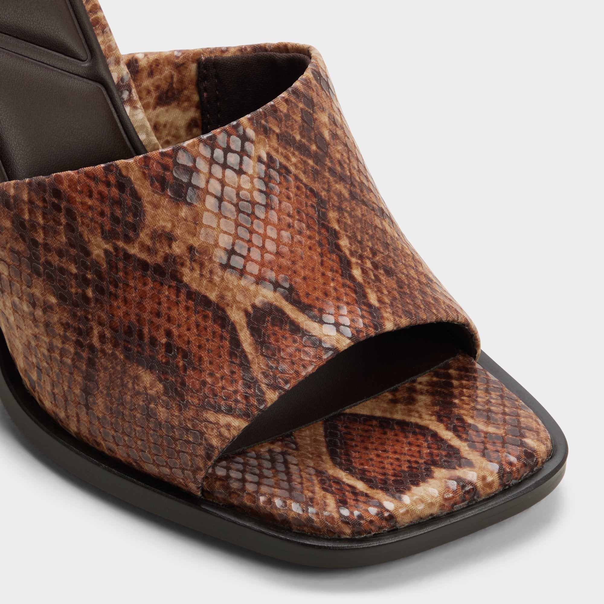 Re in Sophia Brown Multi14190695 - Heeled mule, Block heel