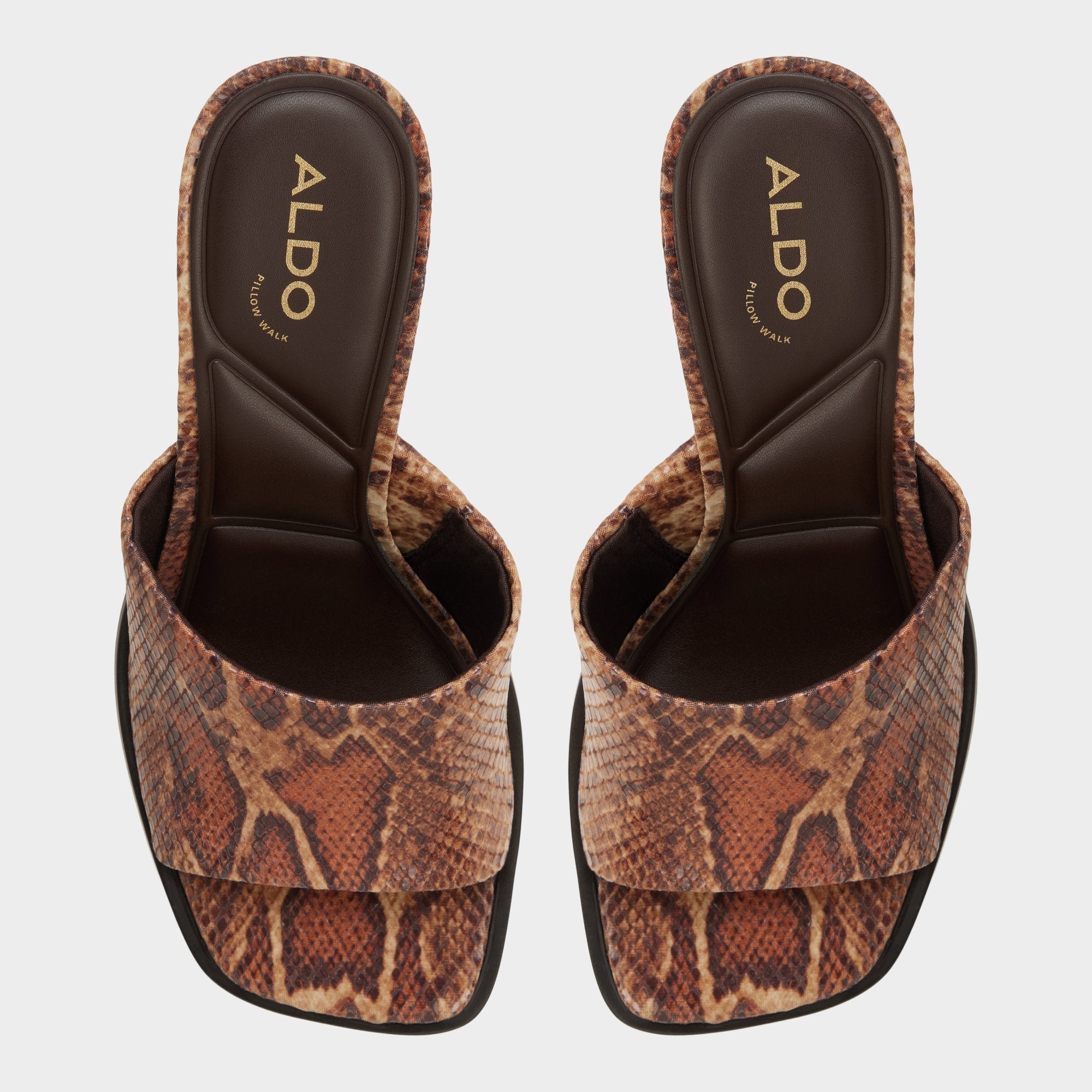 Re in Sophia Brown Multi14190695 - Heeled mule, Block heel
