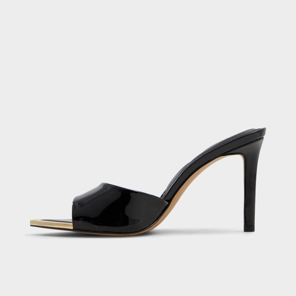 Anniebrilden Black Women's Heeled mules - Heeled mule, Stiletto heel