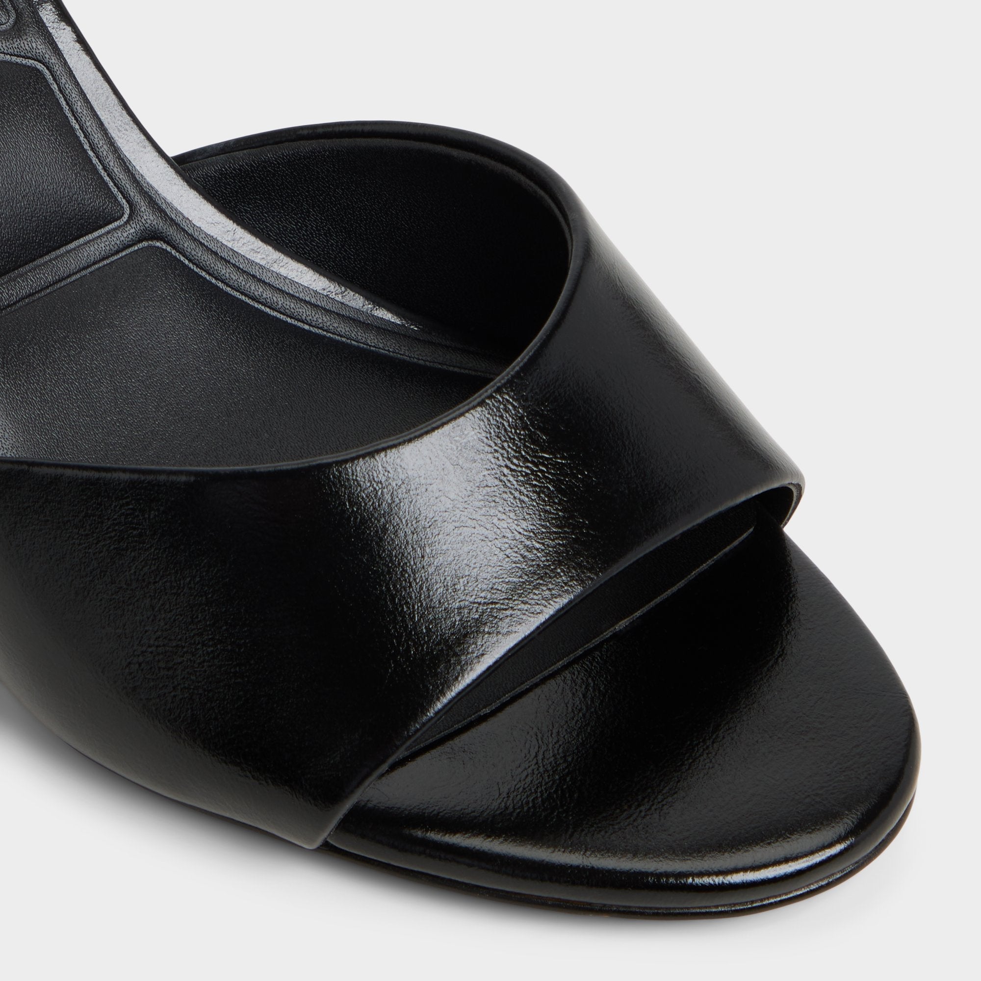 Annaberaen in Black - Heeled mule, Stiletto heel