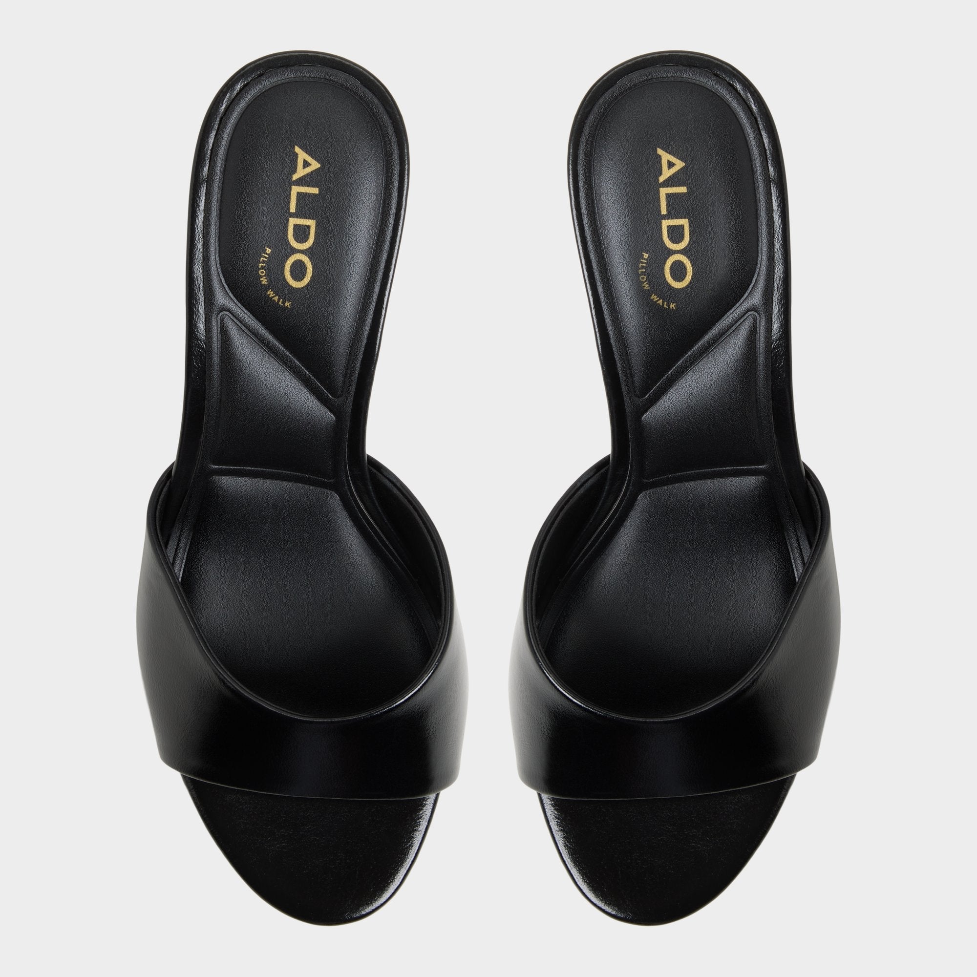 Annaberaen in Black - Heeled mule, Stiletto heel