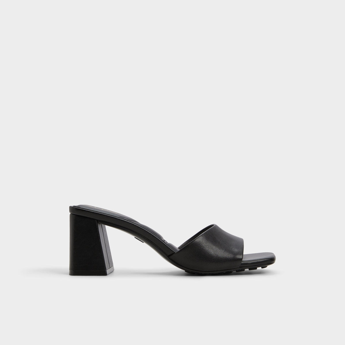 Tisha Black Women's Heeled mules - Heeled mule, Block heel