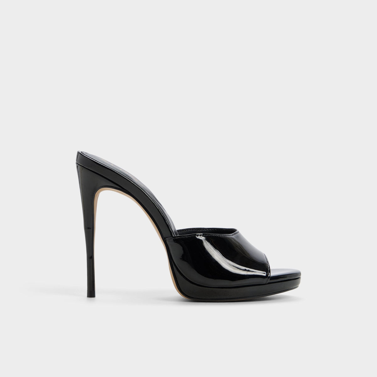 Rivieraa in Black - Heeled mule, Platform