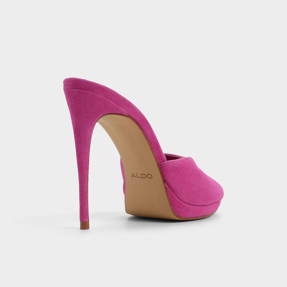 Rivieraa in Dark Pink - Heeled mule, Platform