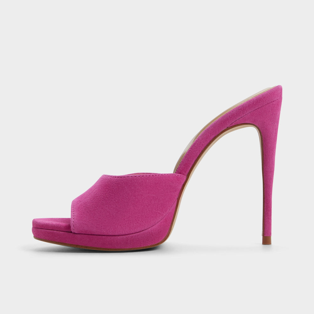 Rivieraa in Dark Pink - Heeled mule, Platform