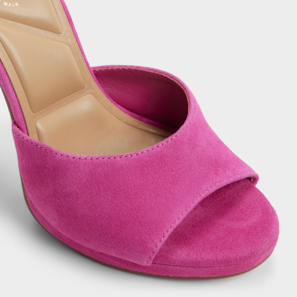 Rivieraa in Dark Pink - Heeled mule, Platform