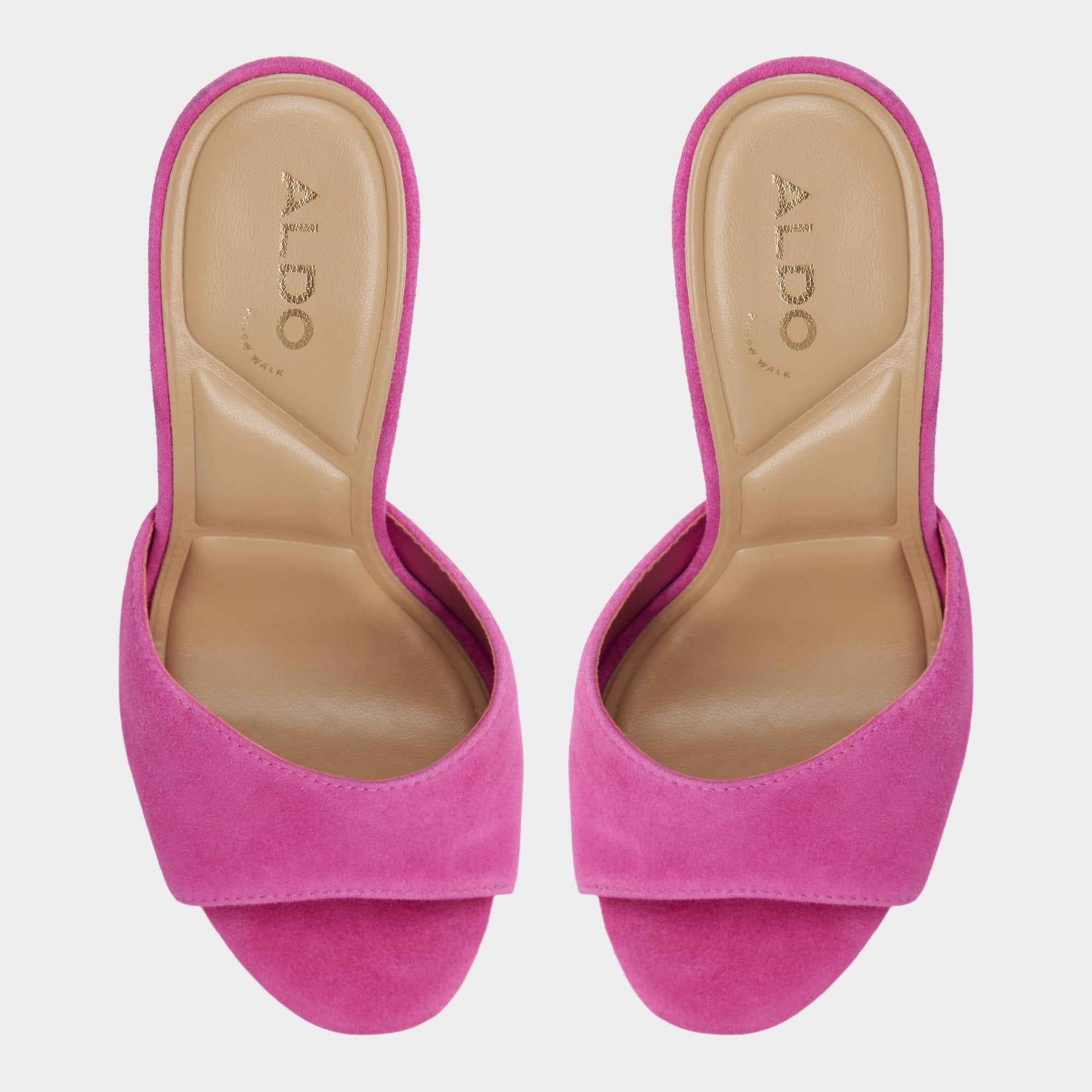 Rivieraa in Dark Pink - Heeled mule, Platform