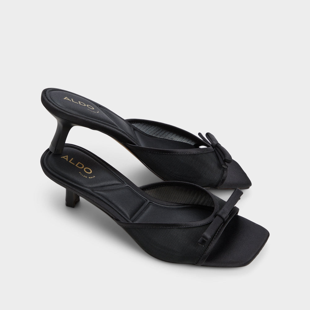 Begoniaa Black Women's Heeled mules - Heeled mule, Kitten heel